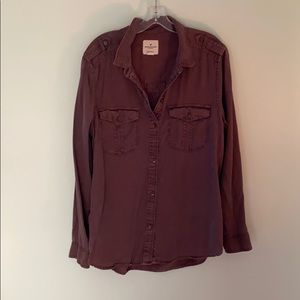 Boyfriend fit long sleeve button up